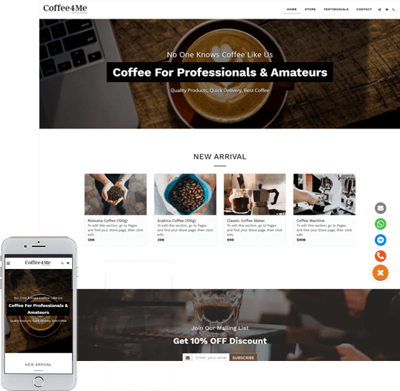 Website Building – Coffee4me